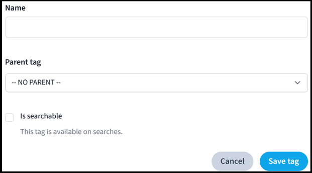 Create a new tag